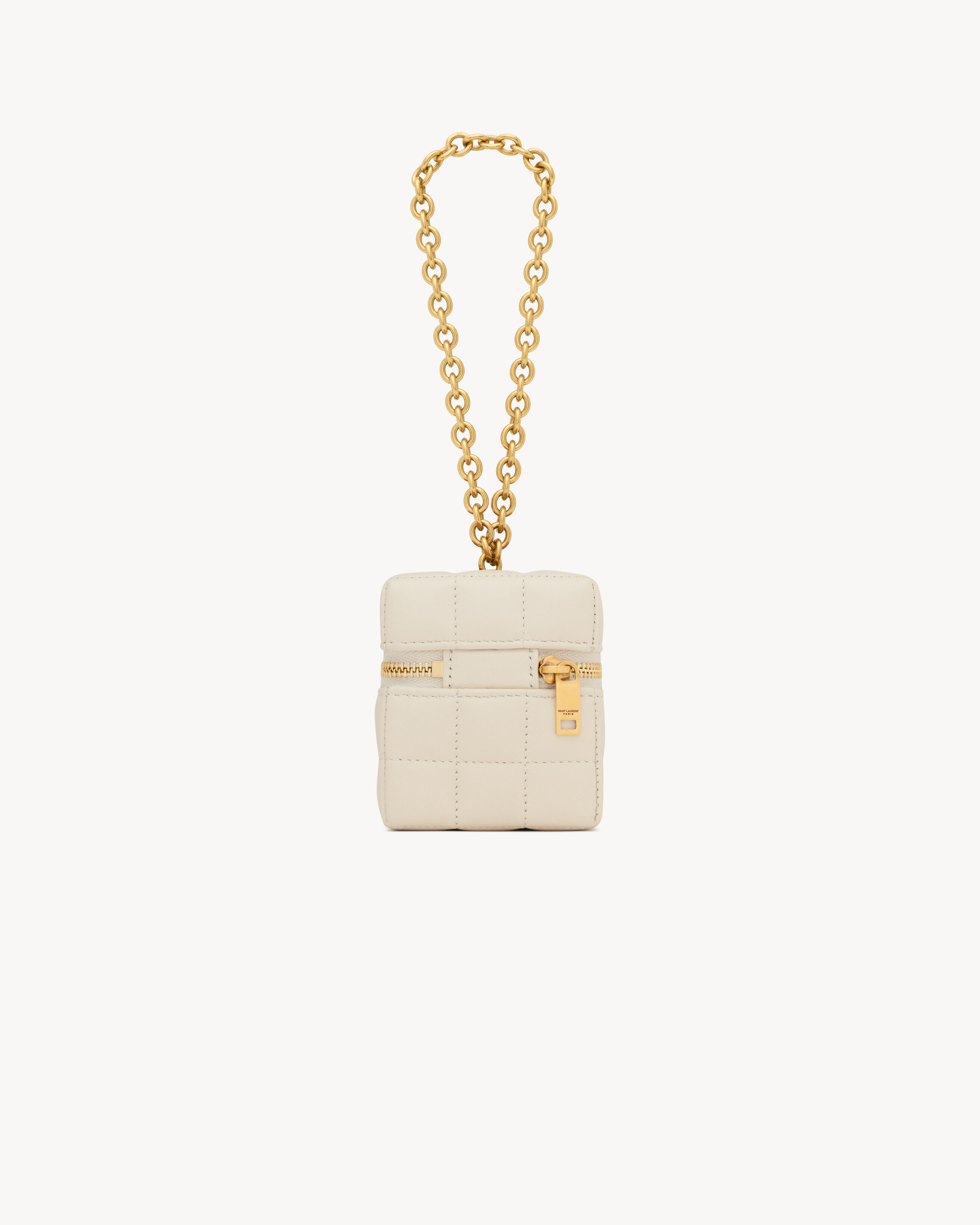 CASSANDRE MATELASSÉ CARRÉ MINI CUBE IN LAMBSKIN - 2