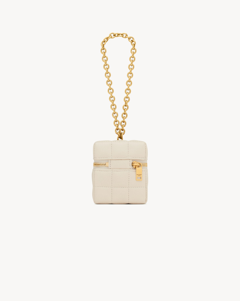 SAINT LAURENT CASSANDRE MATELASSÉ CARRÉ MINI CUBE IN LAMBSKIN outlook