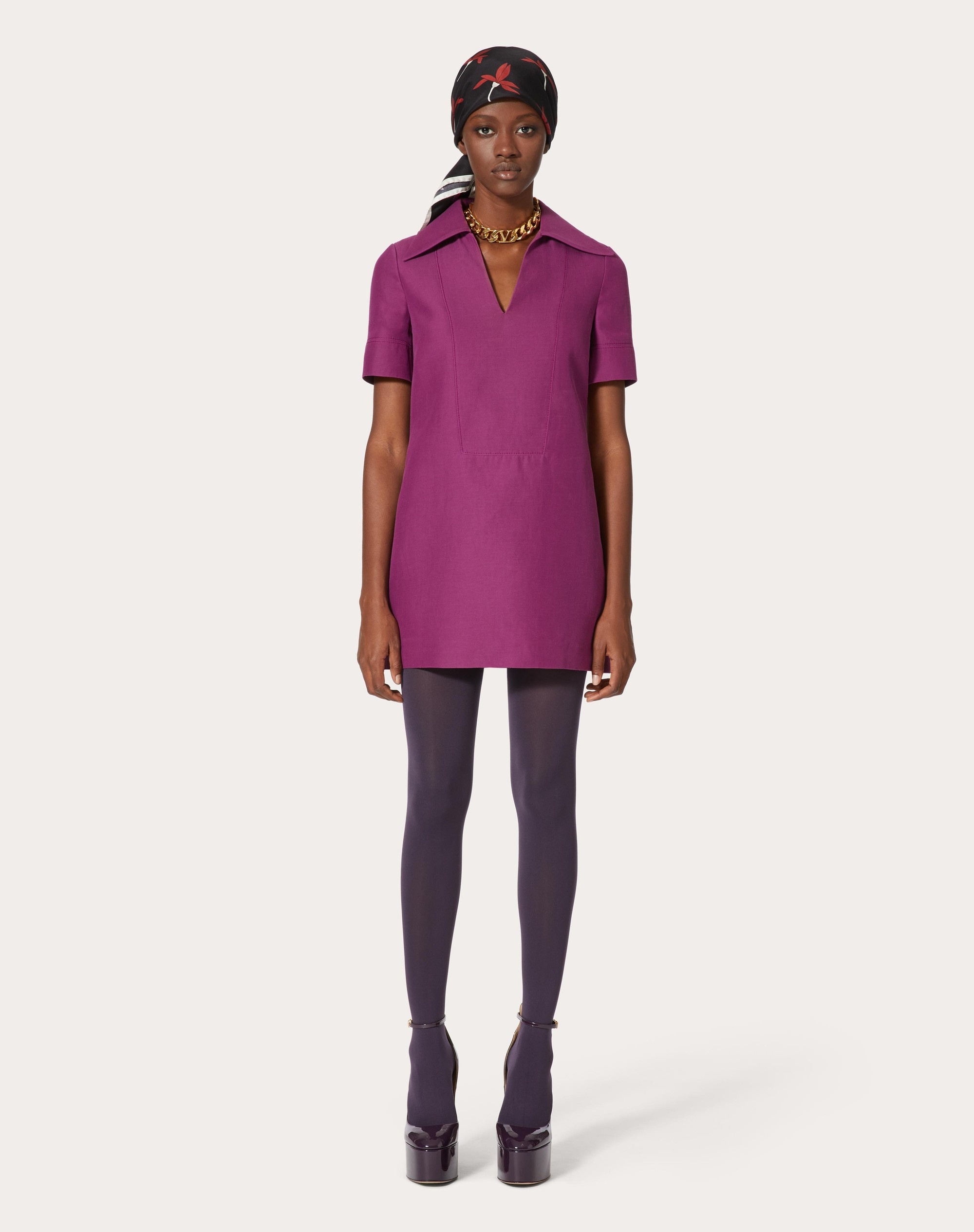 CREPE COUTURE COTTON DRESS - 3