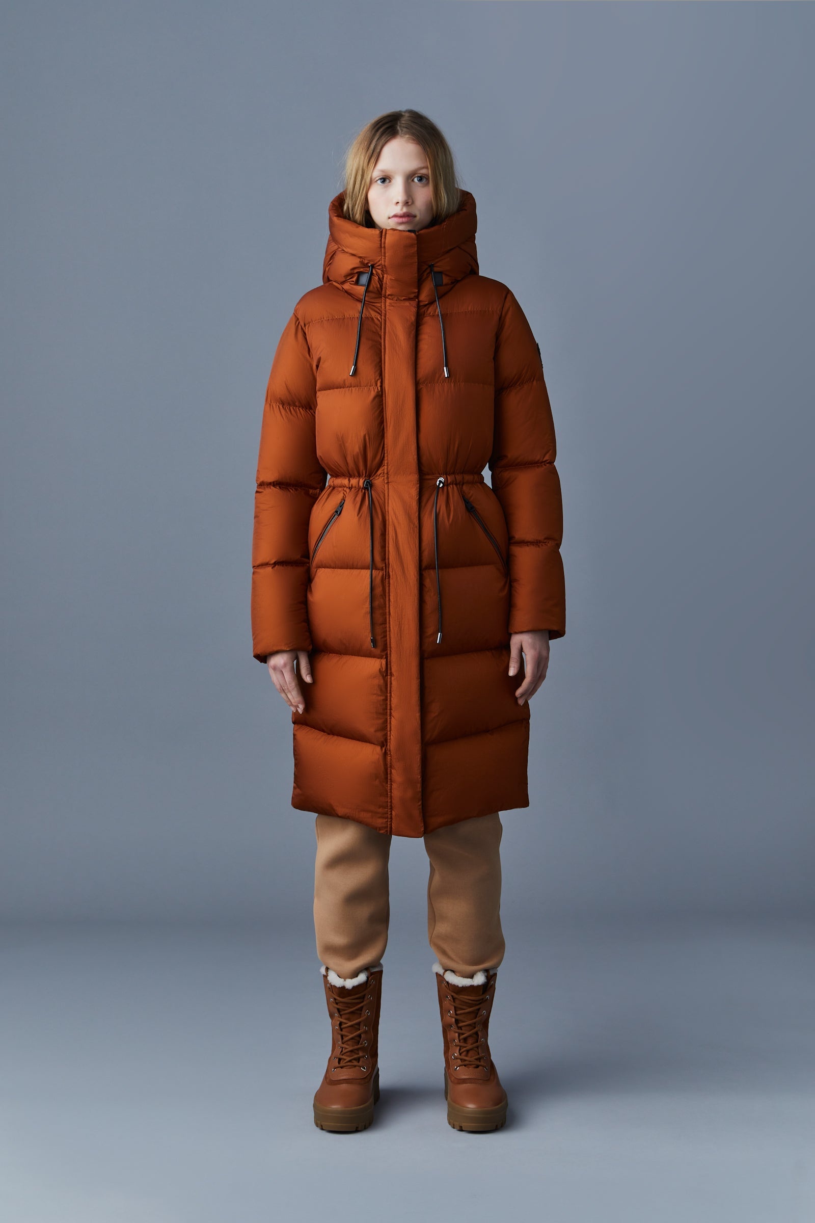 ISHANI foil shield long down coat with hood - 2