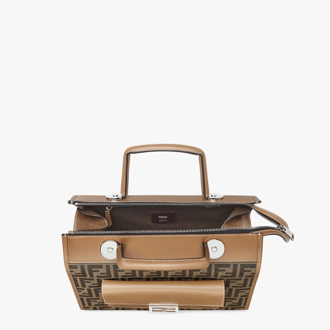 Brown FF fabric bag - 4