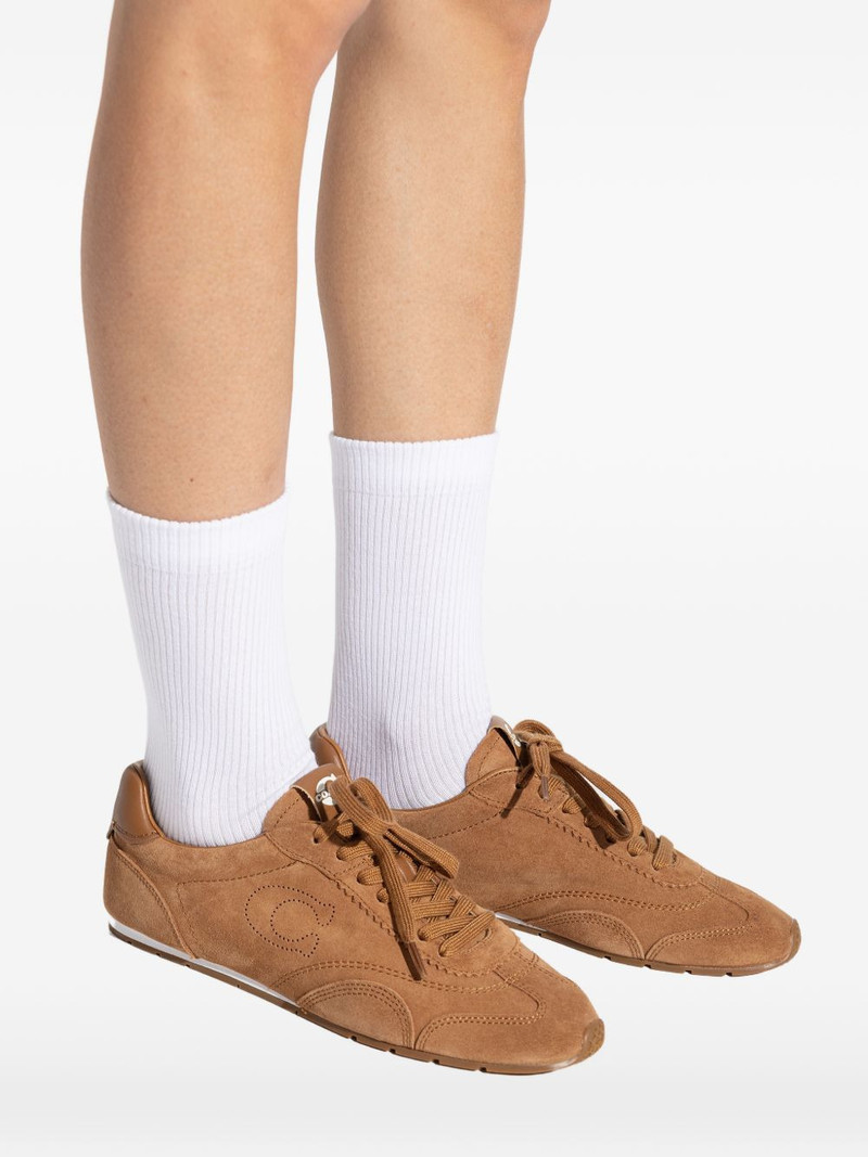 lace-up suede sneakers 5