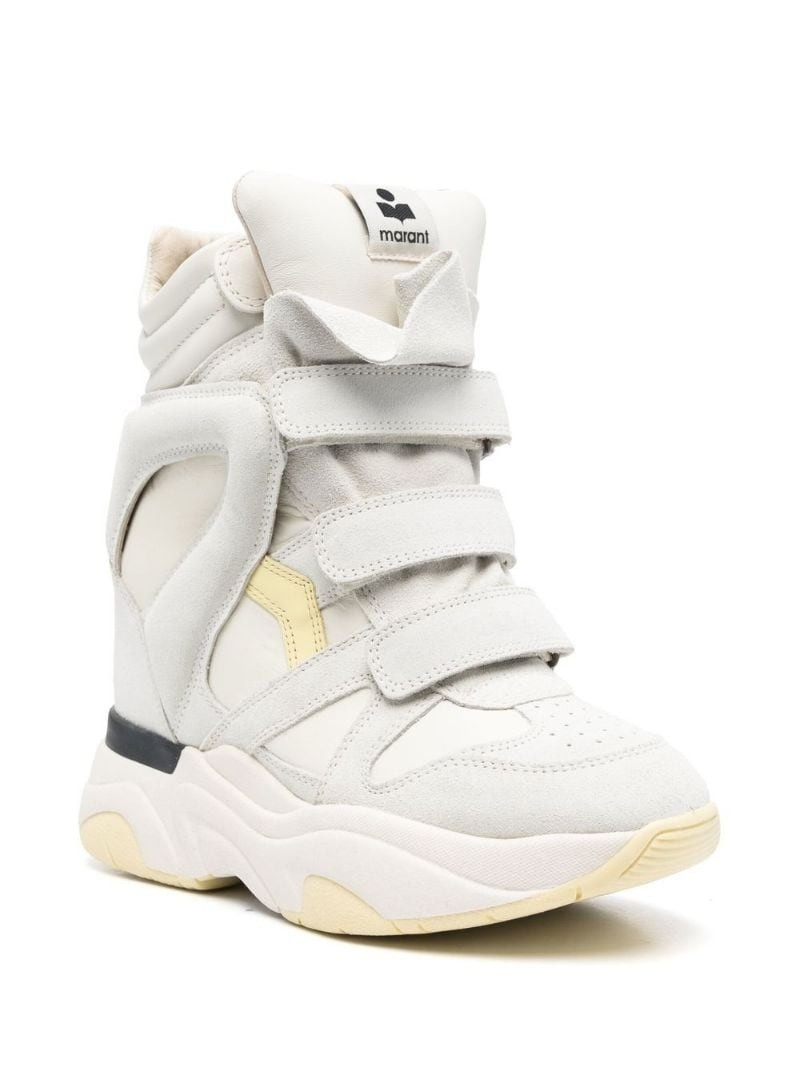 Isabel Marant Balskee 90mm touch-strap wedge sneakers outlook