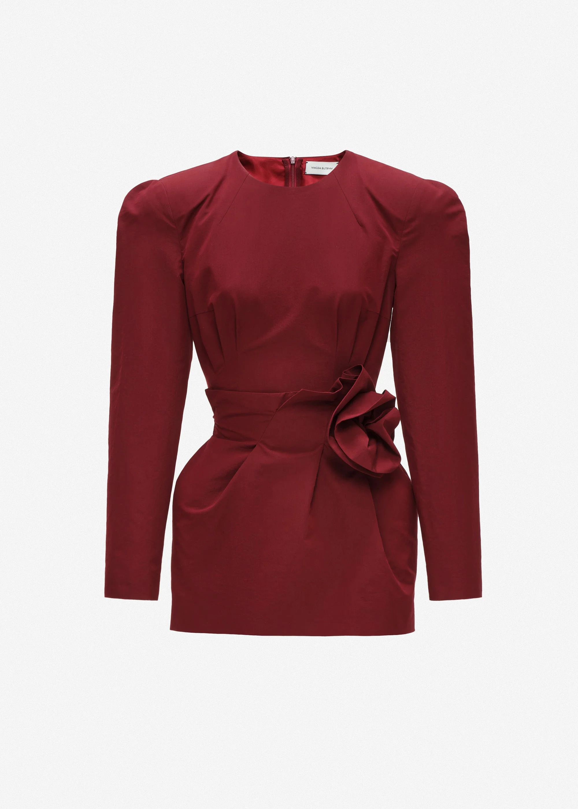 Rose waist mini dress in red - 1