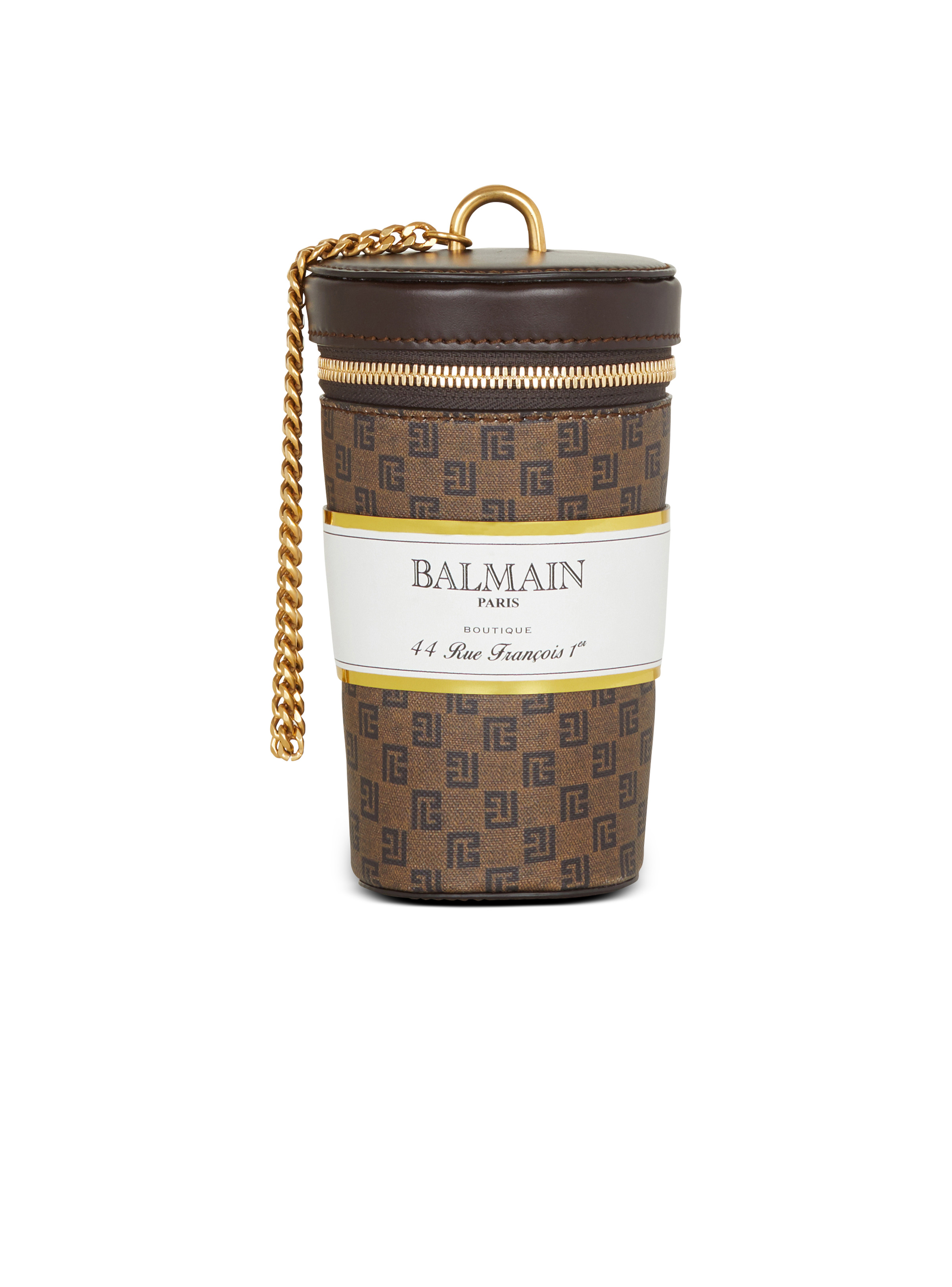 Coffee Cup minaudière in mini monogram canvas - 1