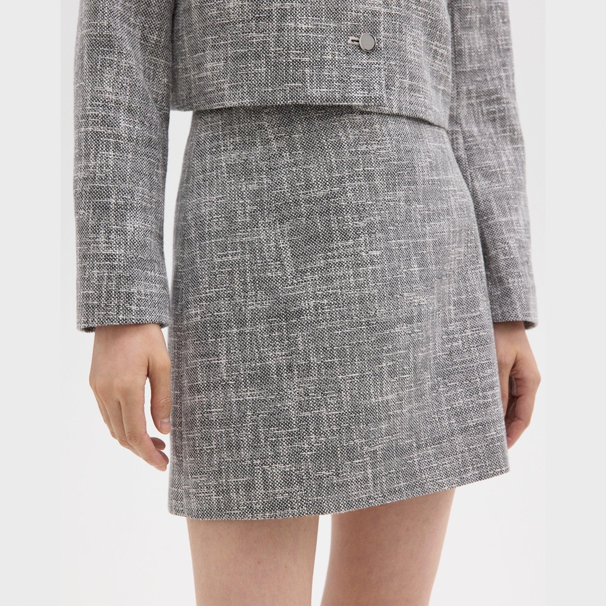 Mini Skirt in Canvas Tweed - 5