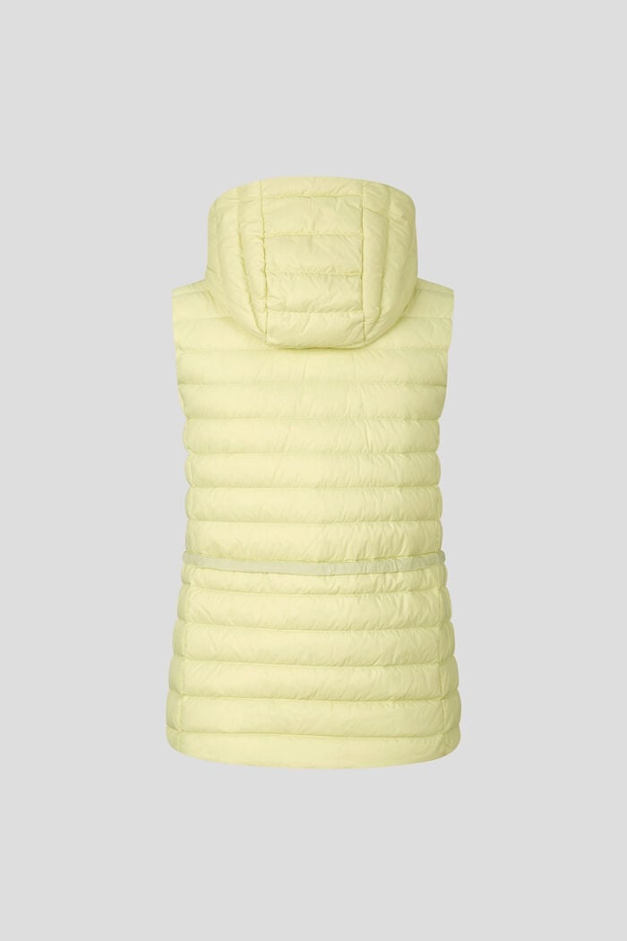 Cleo Lightweight down waistcoat in Pastel yellow - 8