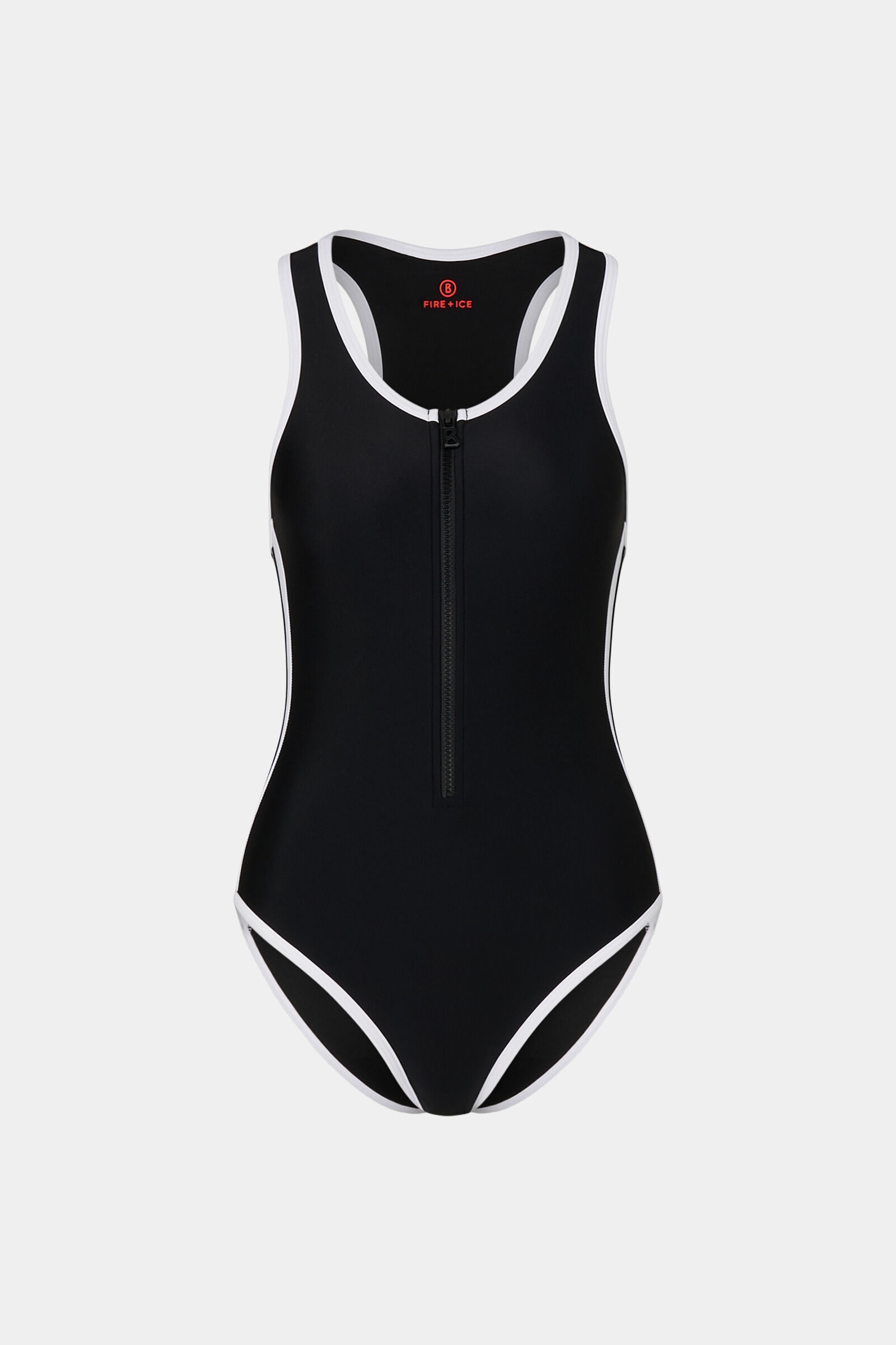 Zora Swimsuit in Black/White - 1