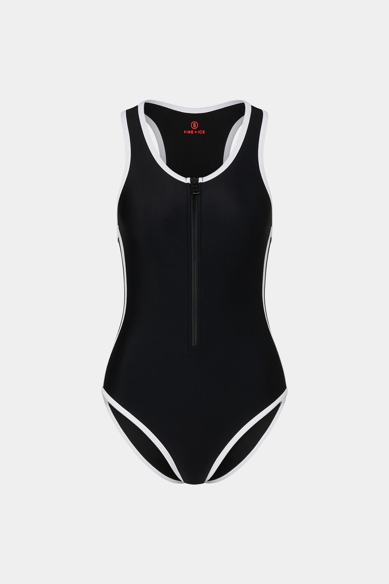Zora Swimsuit in Black/White 1
