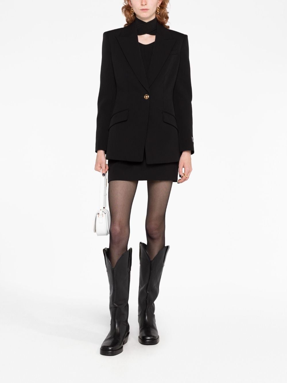 single-breasted wool blazer - 2