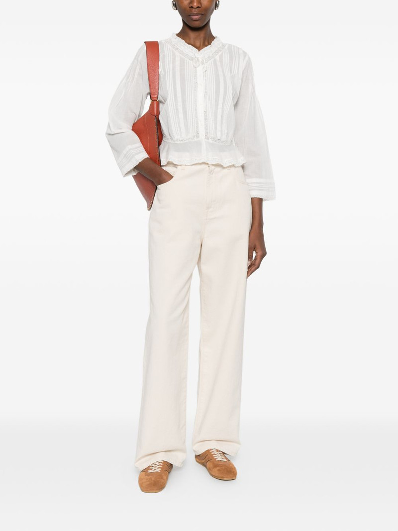 DÔEN Hillock lace-detail blouse outlook