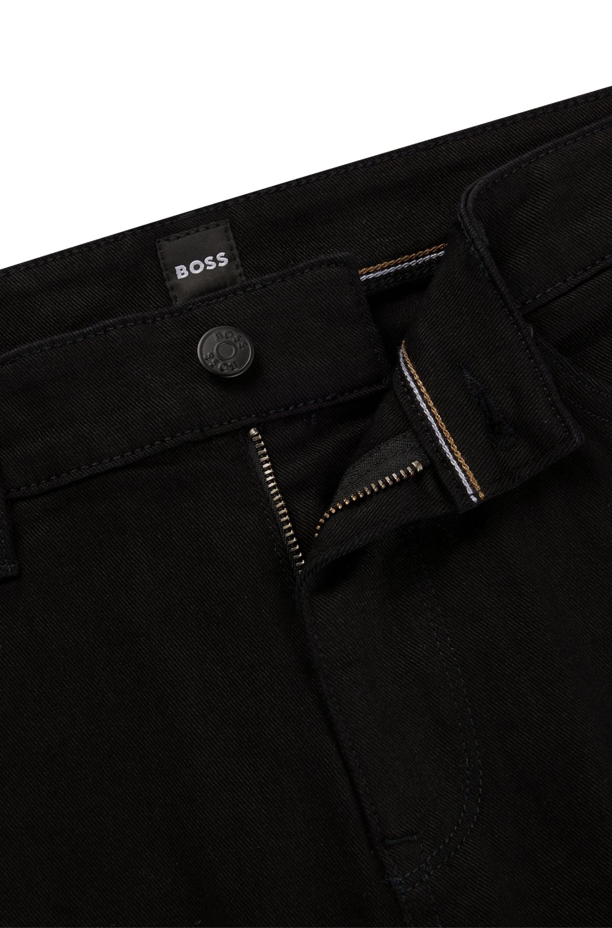 REGULAR-FIT JEANS IN BLACK-BLACK ITALIAN DENIM - 6