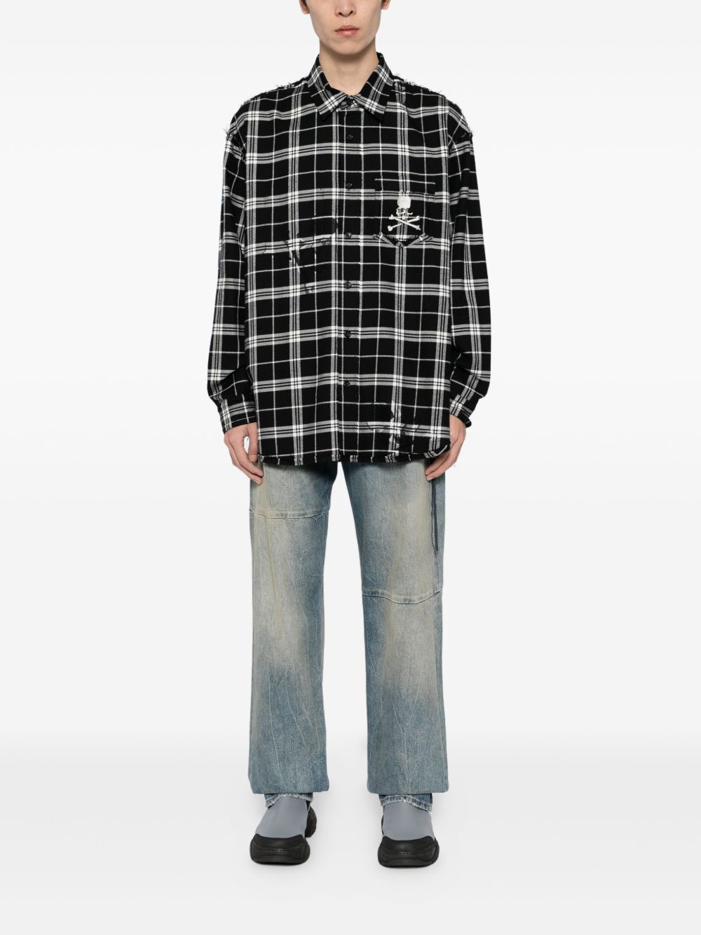 logo-embroidered shirt - 2