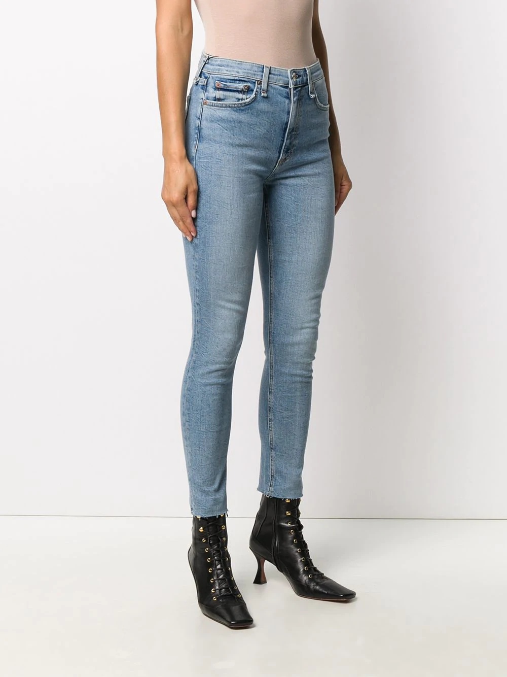 Nina high-rise ankle cigarette jeans - 3