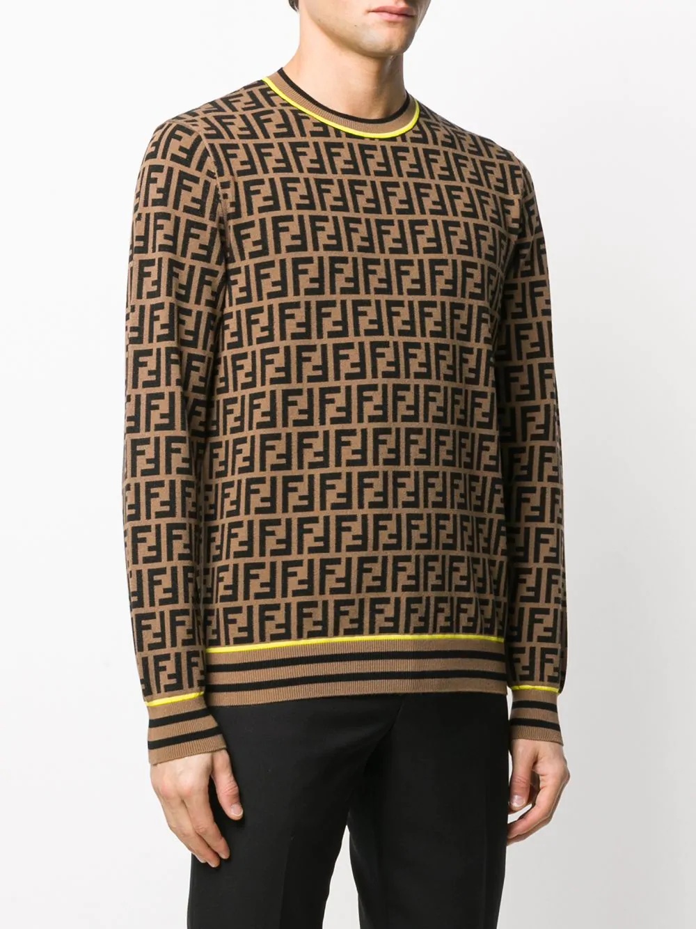 FF logo knitted jumper - 3