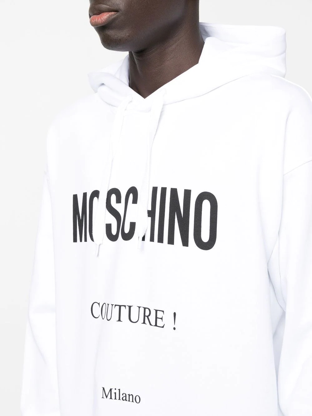 logo-print cotton hoodie - 5