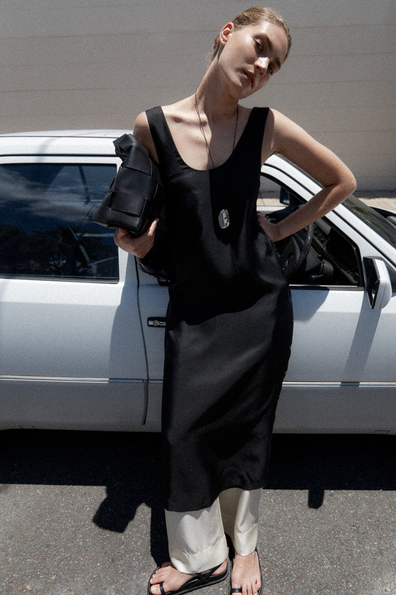 Jordan Button Up Dress - Black - 6