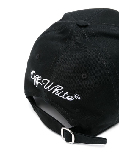Off-White logo-embroidered cotton baseball cap outlook