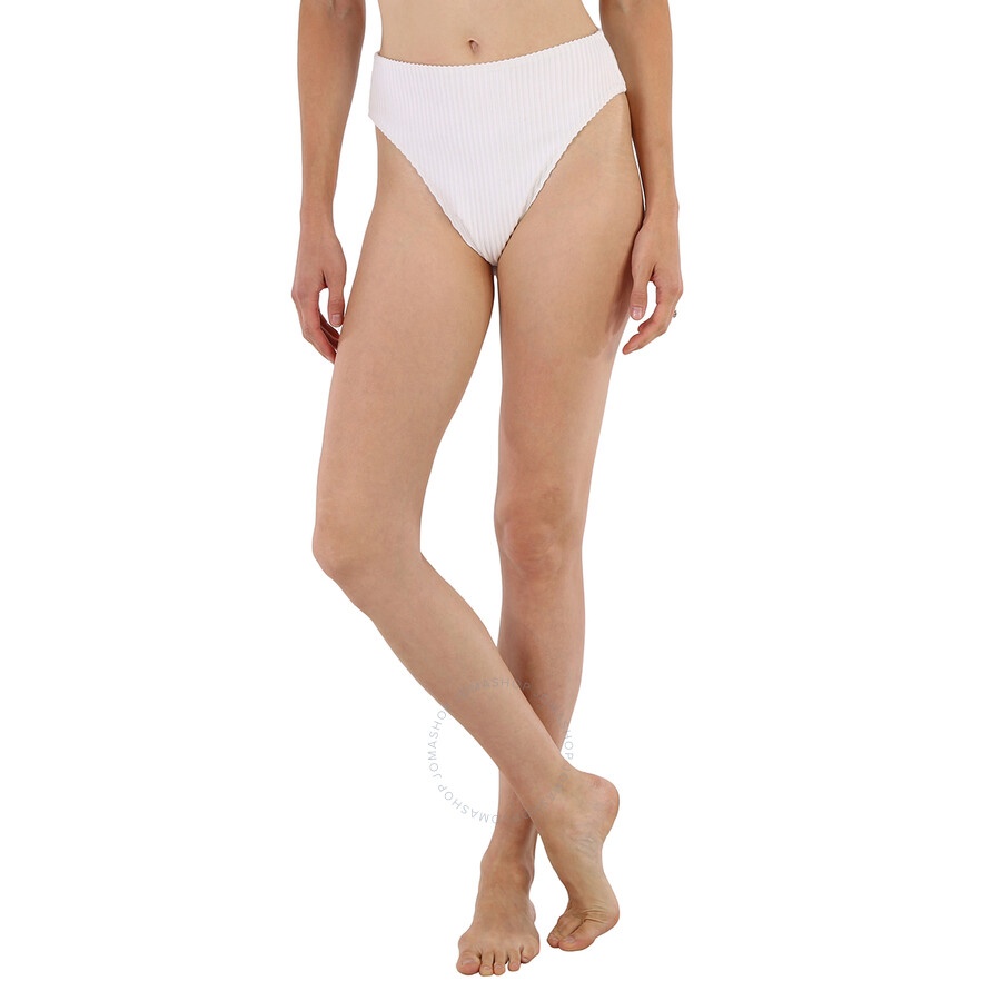 Faithfull The Brand - Faithfull The Brand Ladies Plain Off White Chania Bikini, Size Large - 1