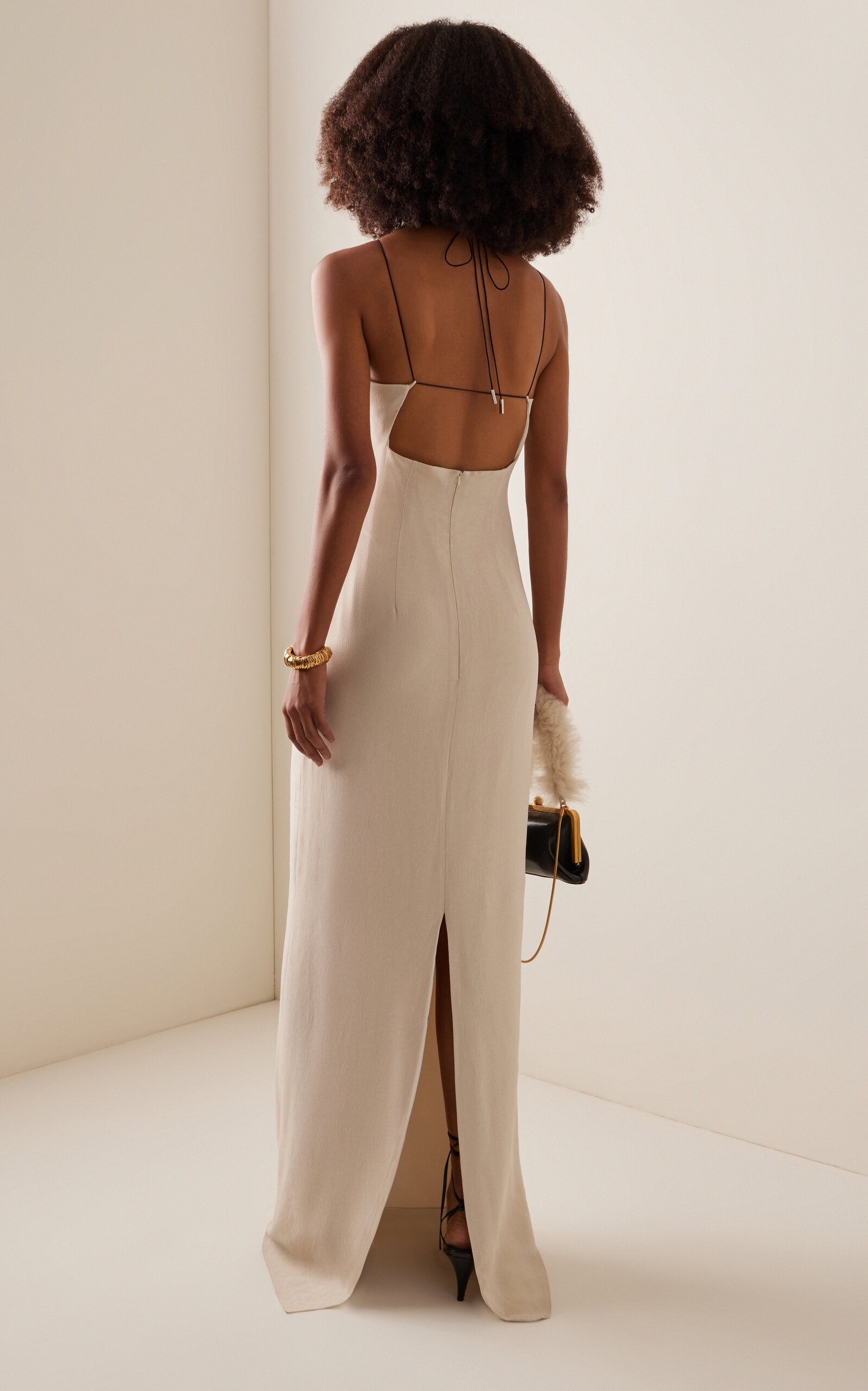 Hebe Crepe Gown ivory - 4