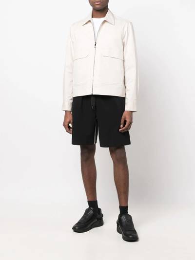 Neil Barrett side-stripe track shorts outlook