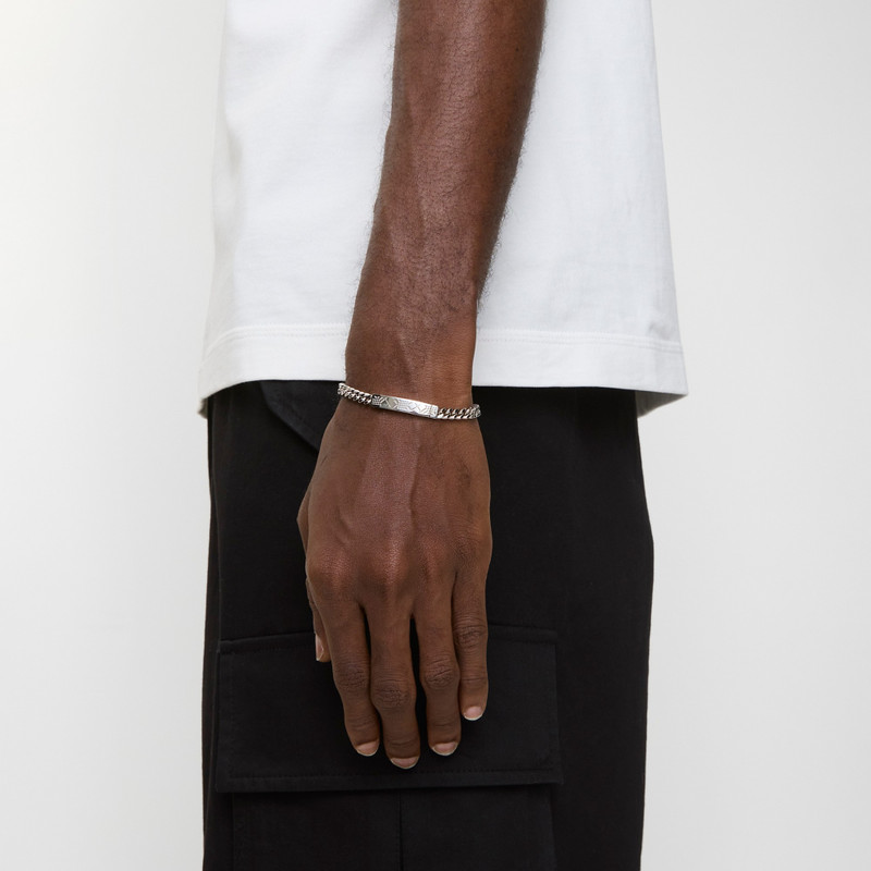 Burberry Engraved Check Chain Bracelet outlook