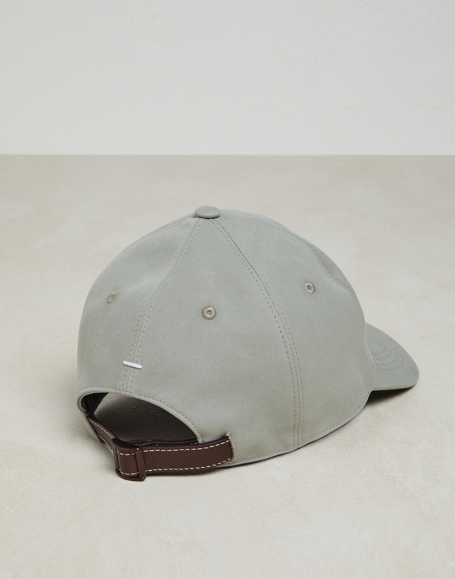 Baseball cap in twisted cotton gabardine with embroidery - 2