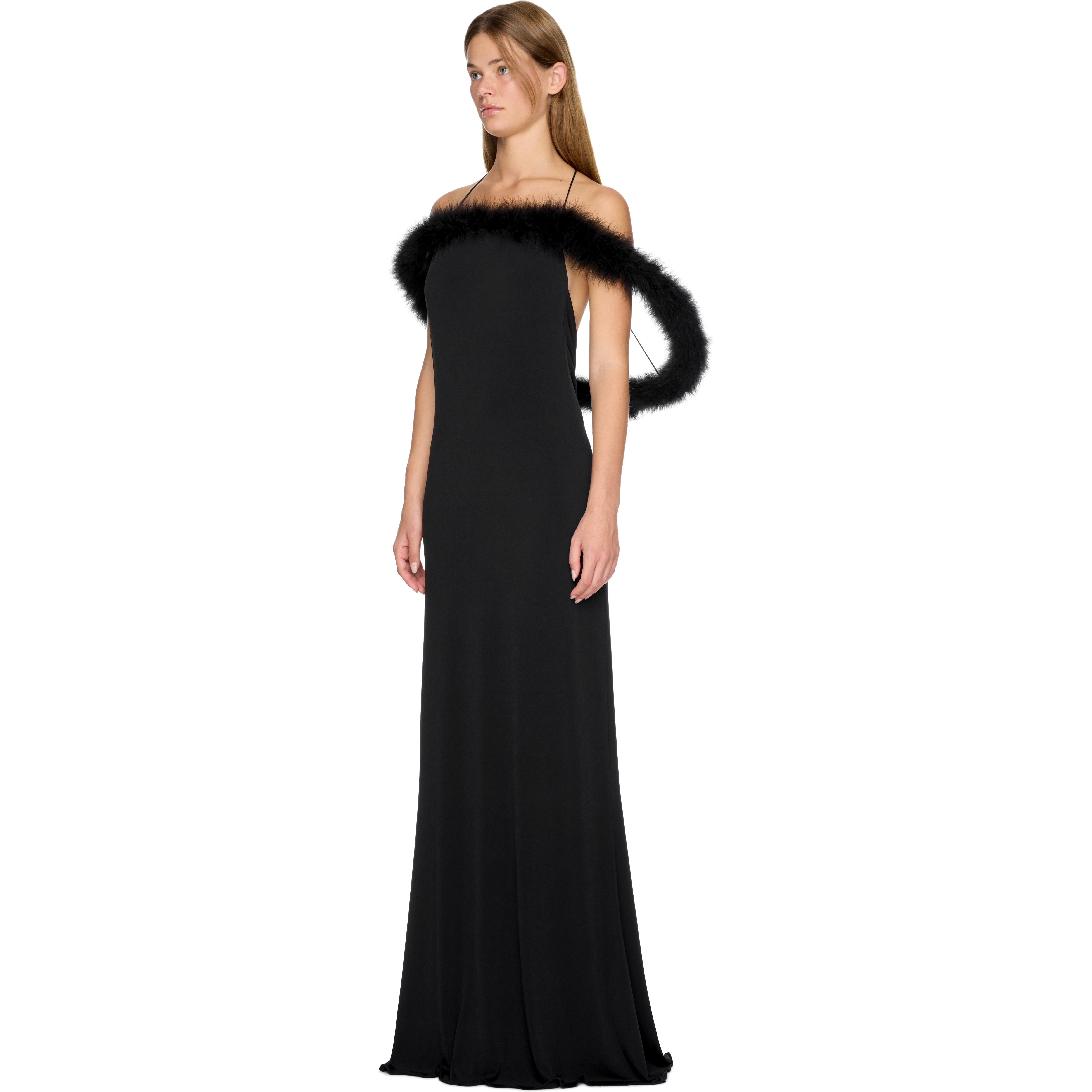 Boa Halo Long Dress - 2