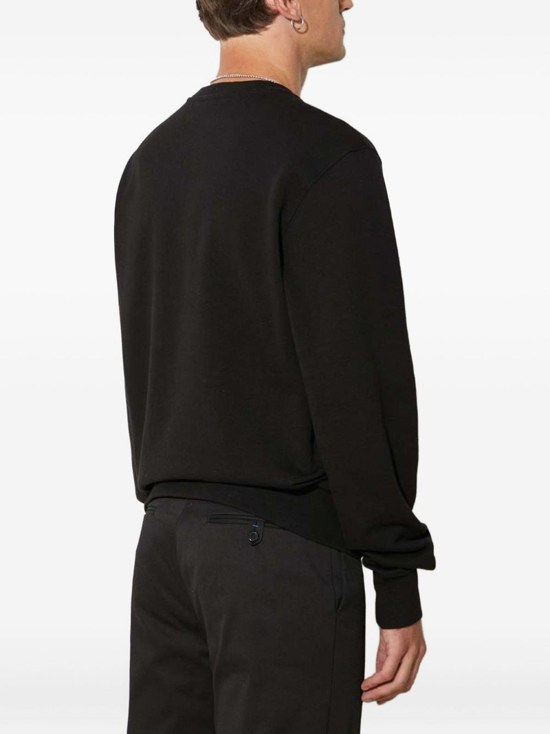 embroidered-logo sweatshirt 4