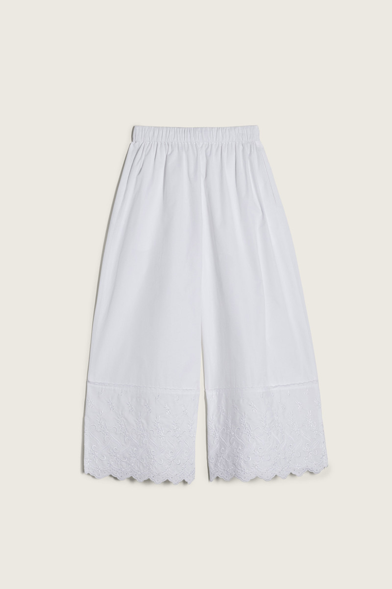 Cropped Trim Easy Trousers 2