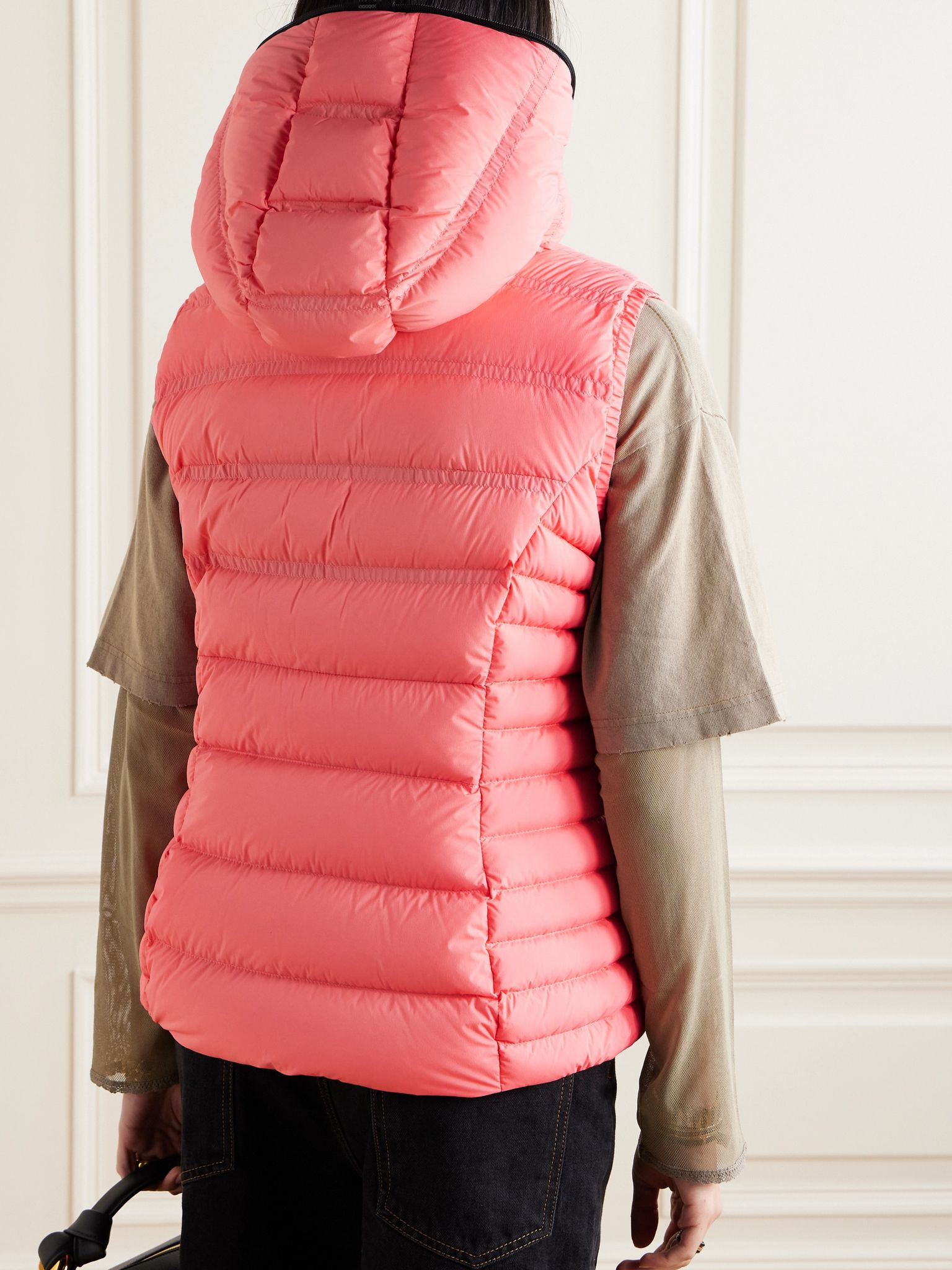 Aliterse quilted shell down vest Pink - 4