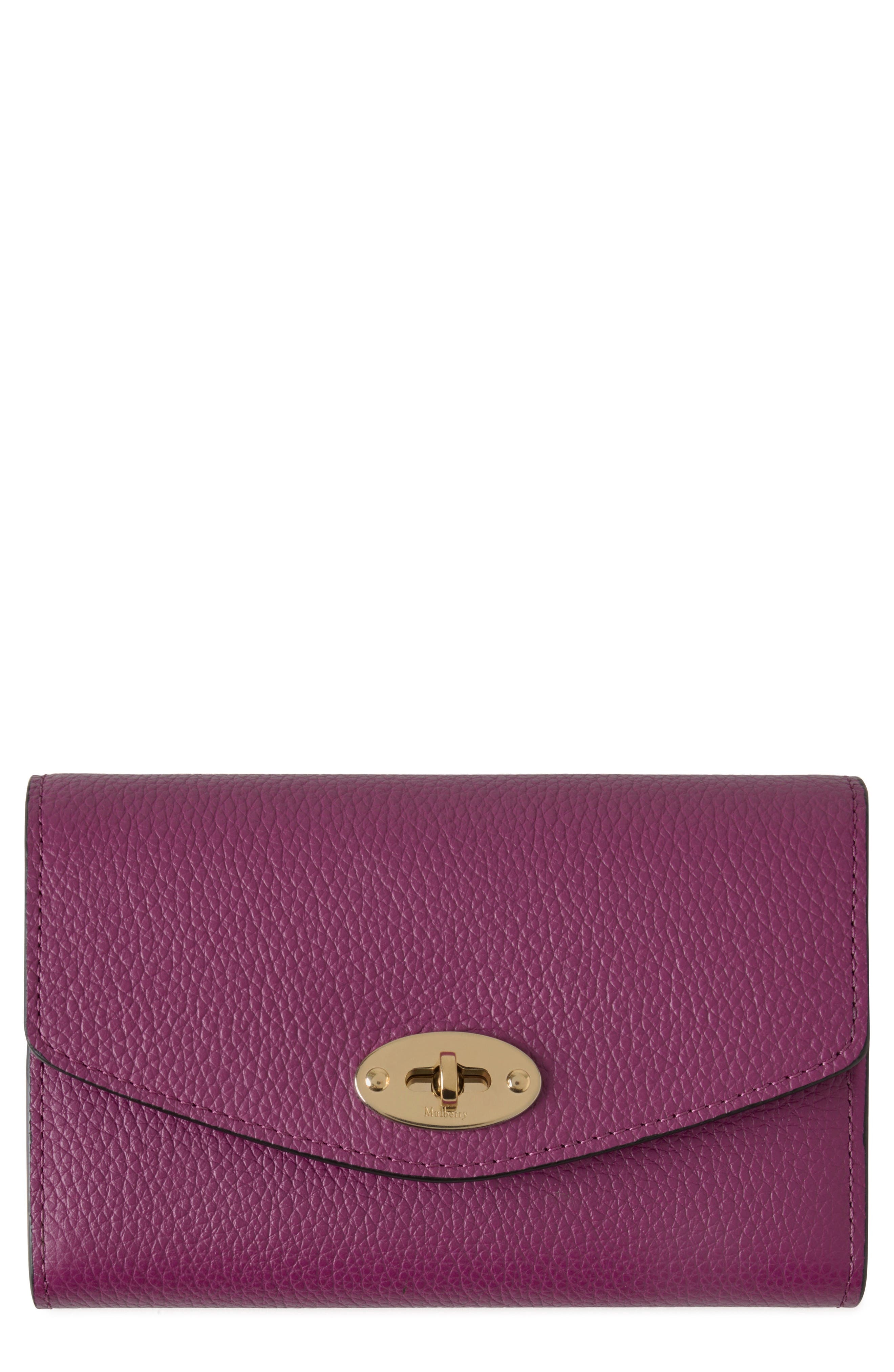 Mulberry Medium Darley Leather Wallet in Orchid Bloom at Nordstrom - 1