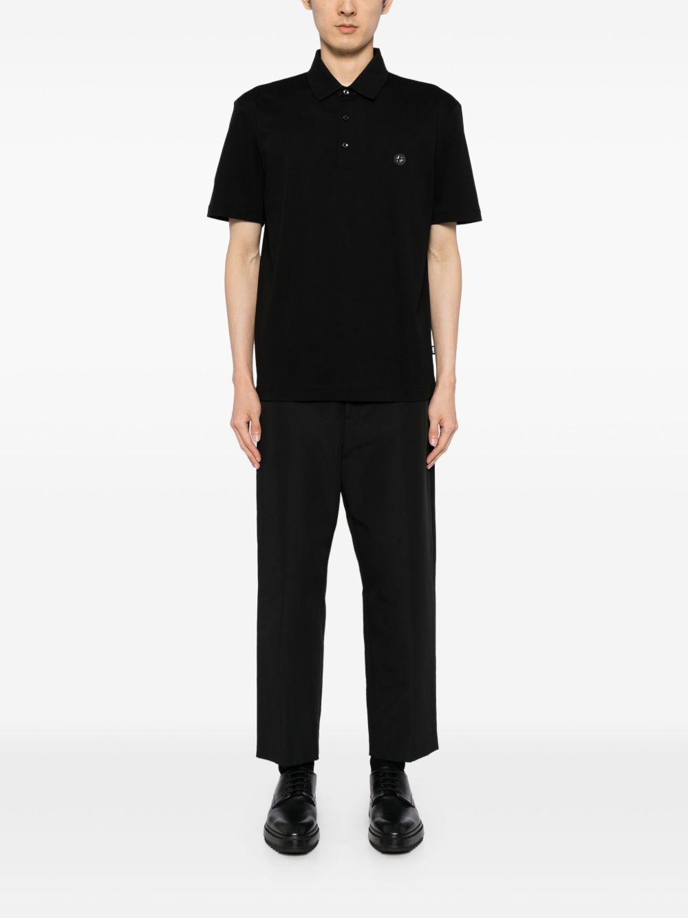 logo-appliqué polo shirt - 2
