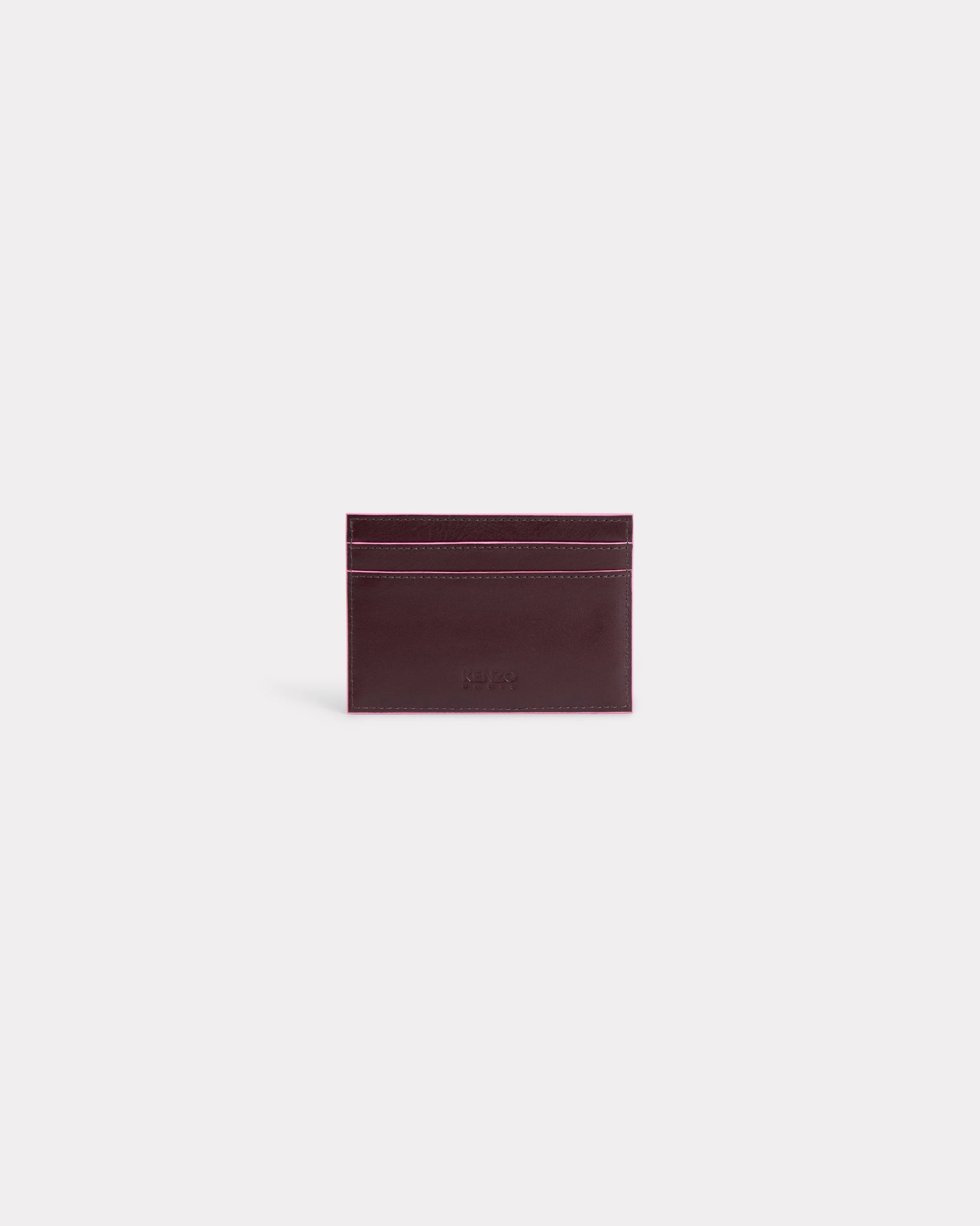 'KENZO Emboss' card holder in leather - 2