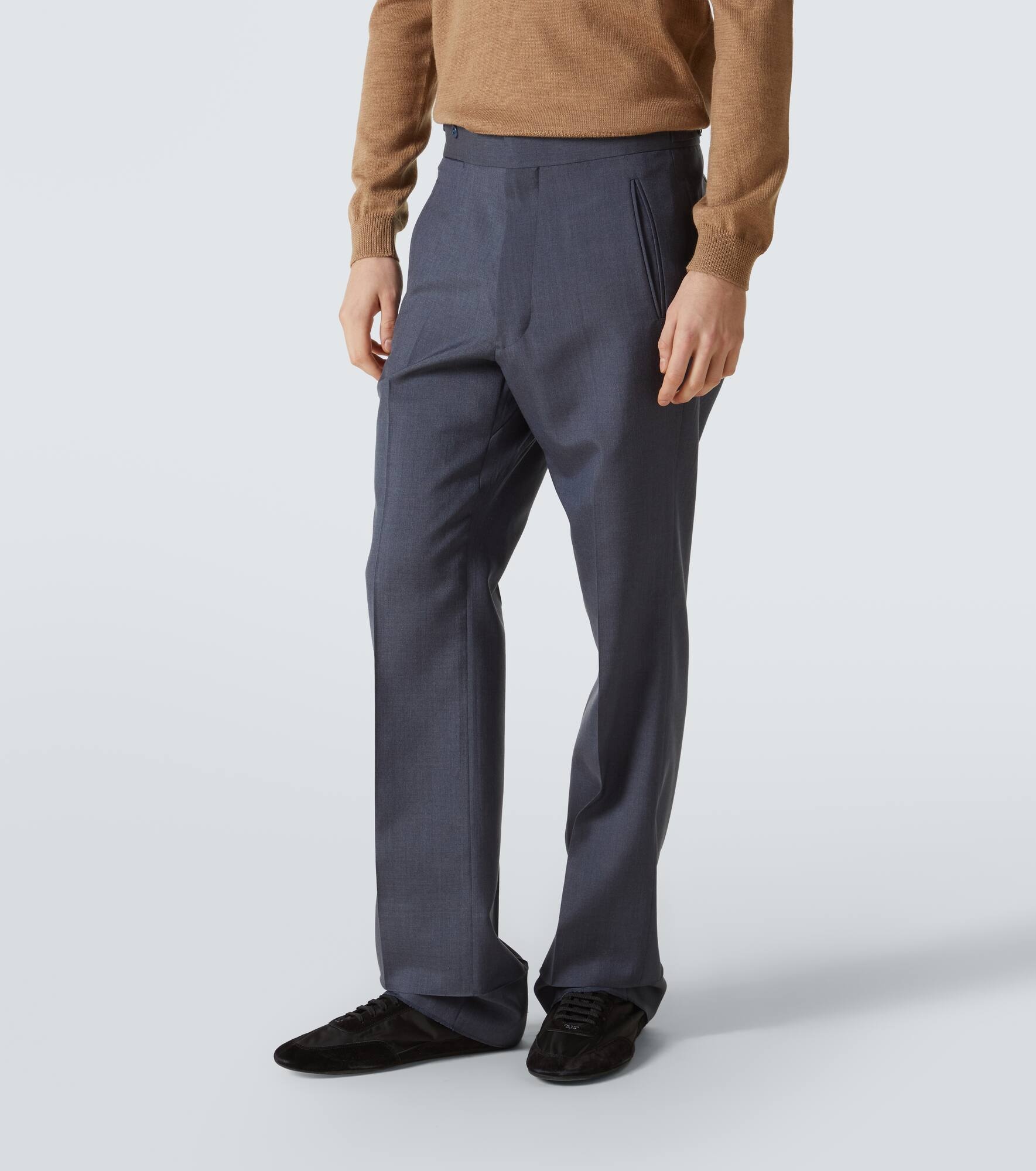 Mohair and silk straight pants - 3