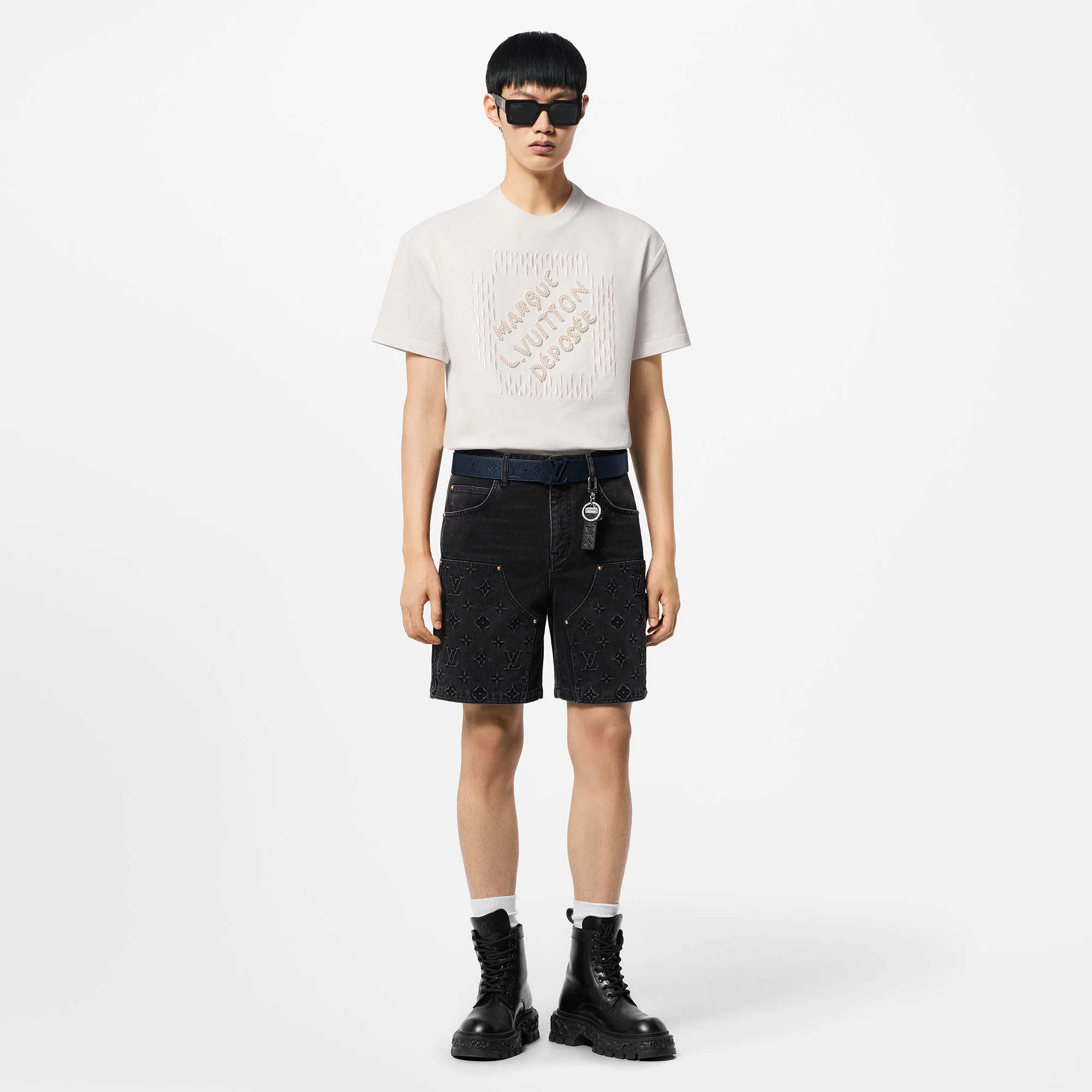 Embroidered Signature Cotton T-Shirt - 4