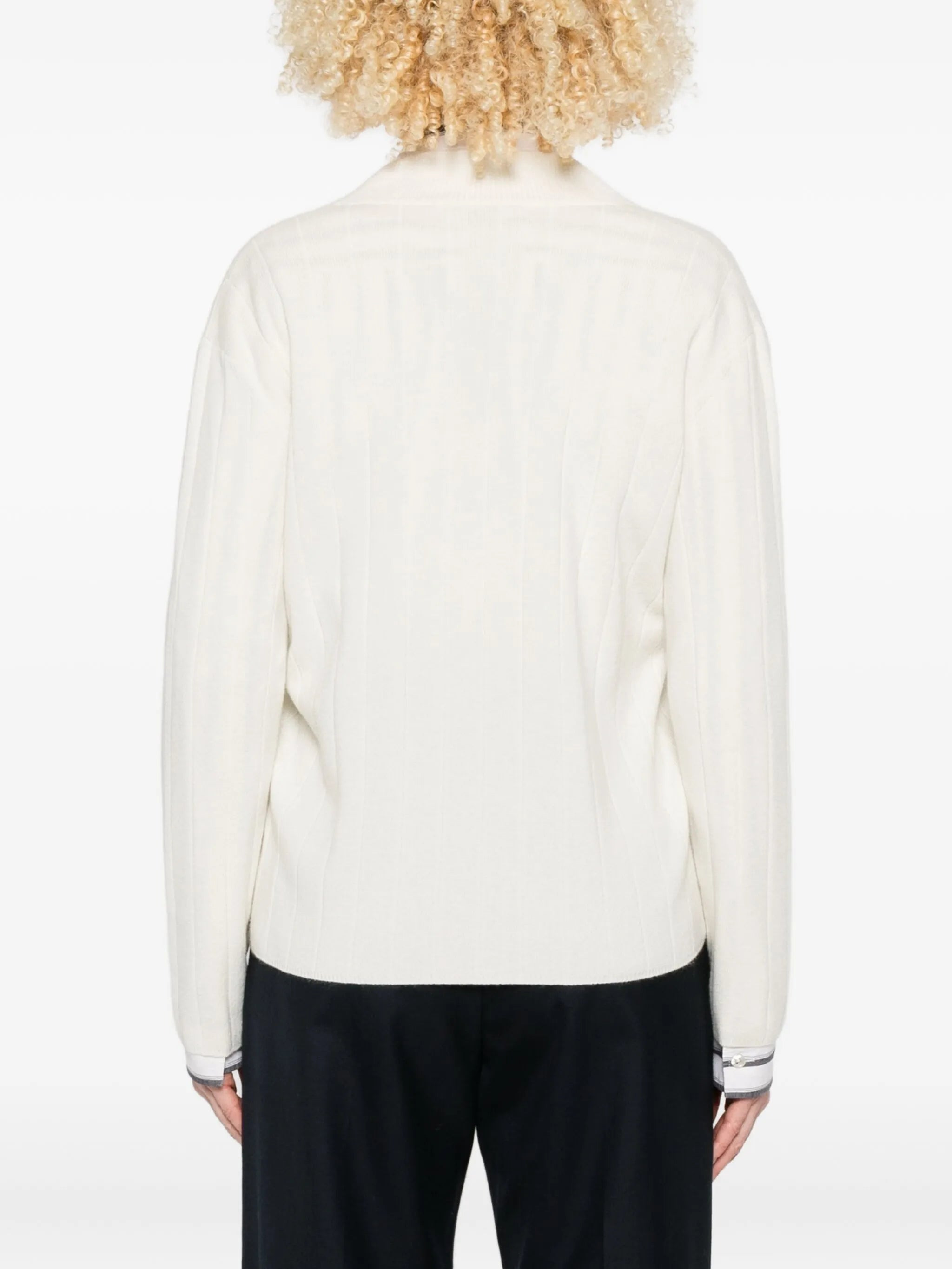 Max Mara Ribbed V-neck Sweater - 2