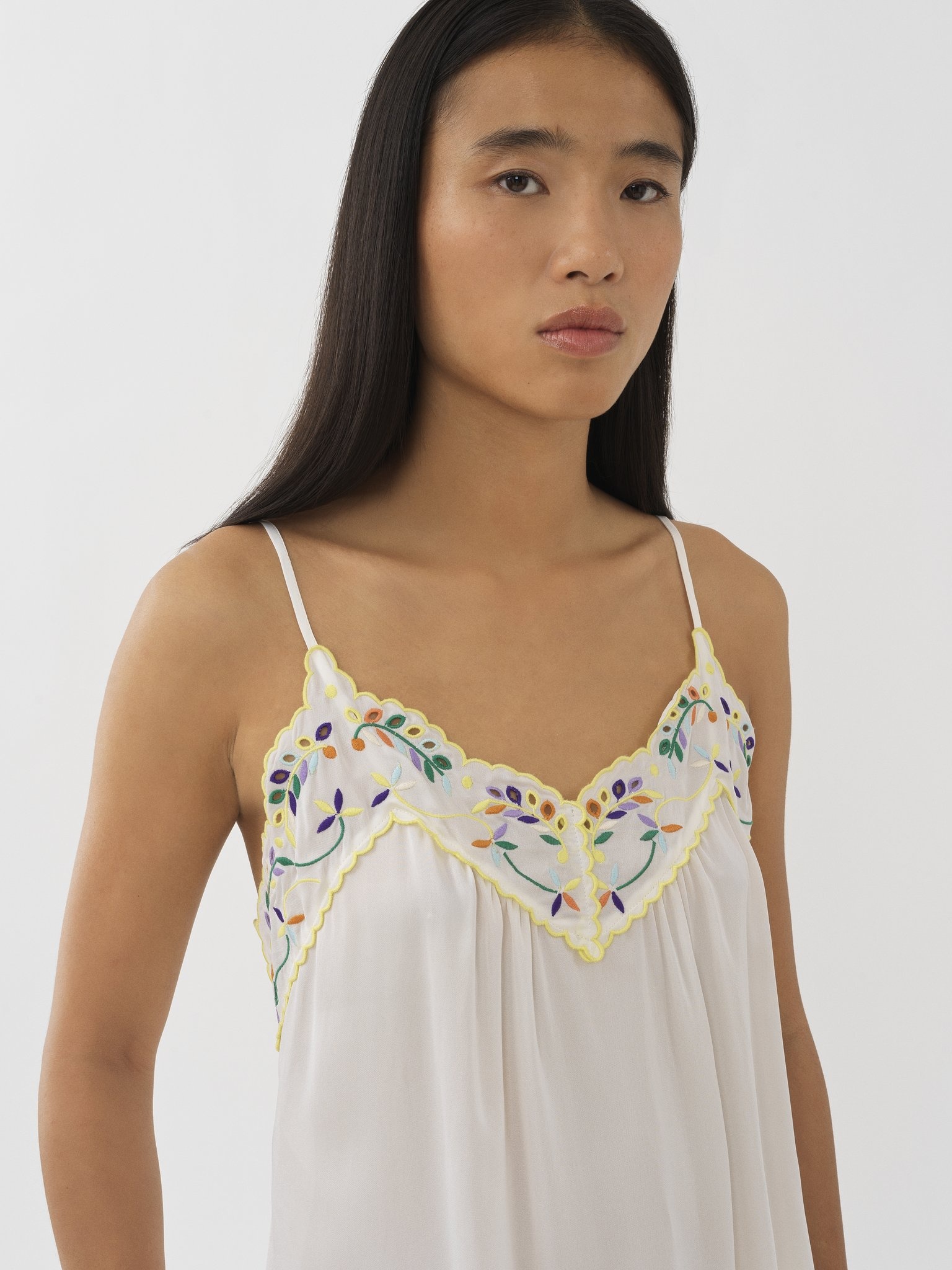 EMBROIDERED SLIP TOP - 2