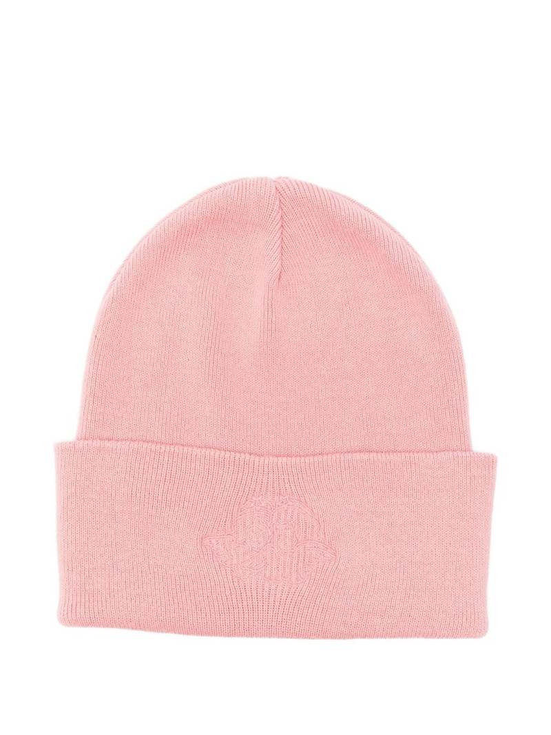 embroidered cotton beanie hat 1