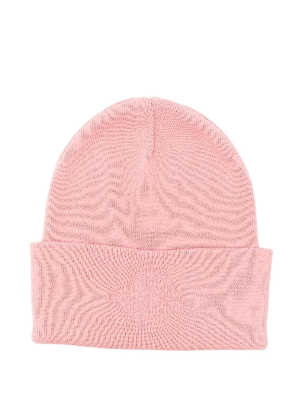 embroidered cotton beanie hat - 1