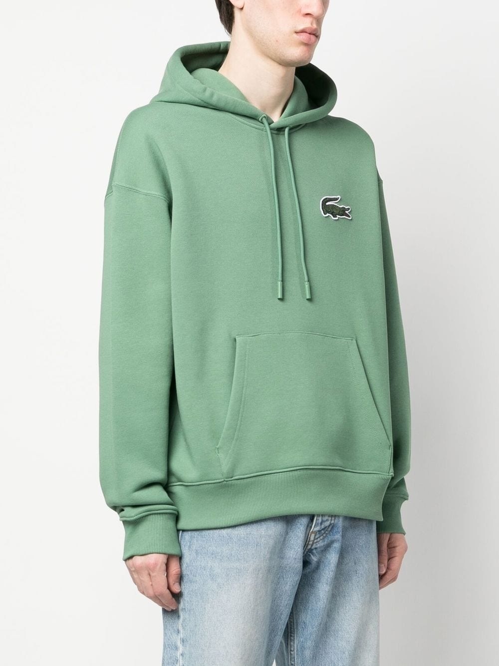 embroidered-logo cotton hoodie sweatshirt - 3