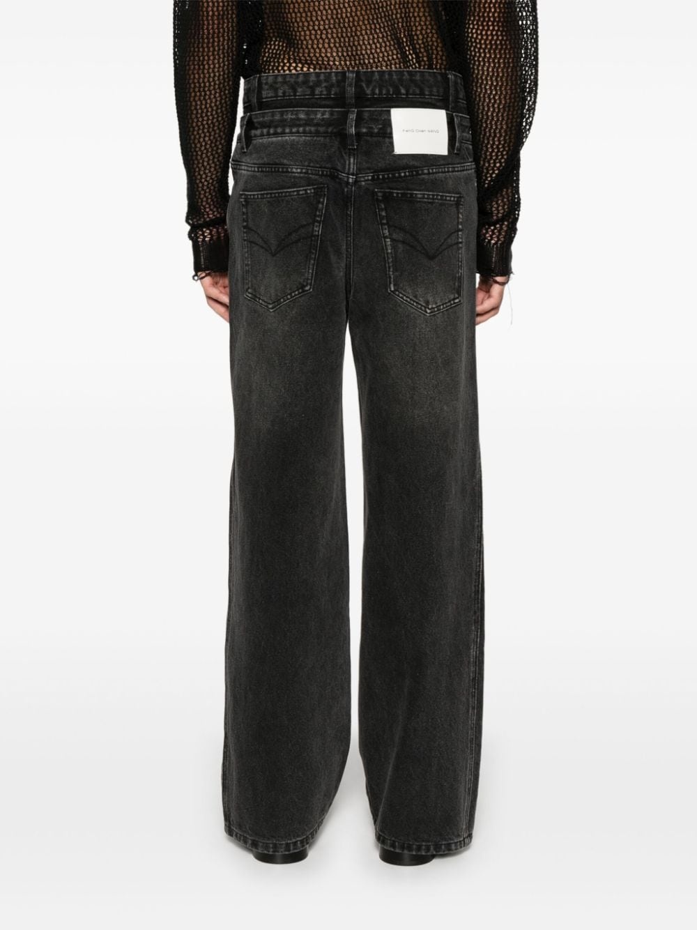 double-waistband jeans - 4