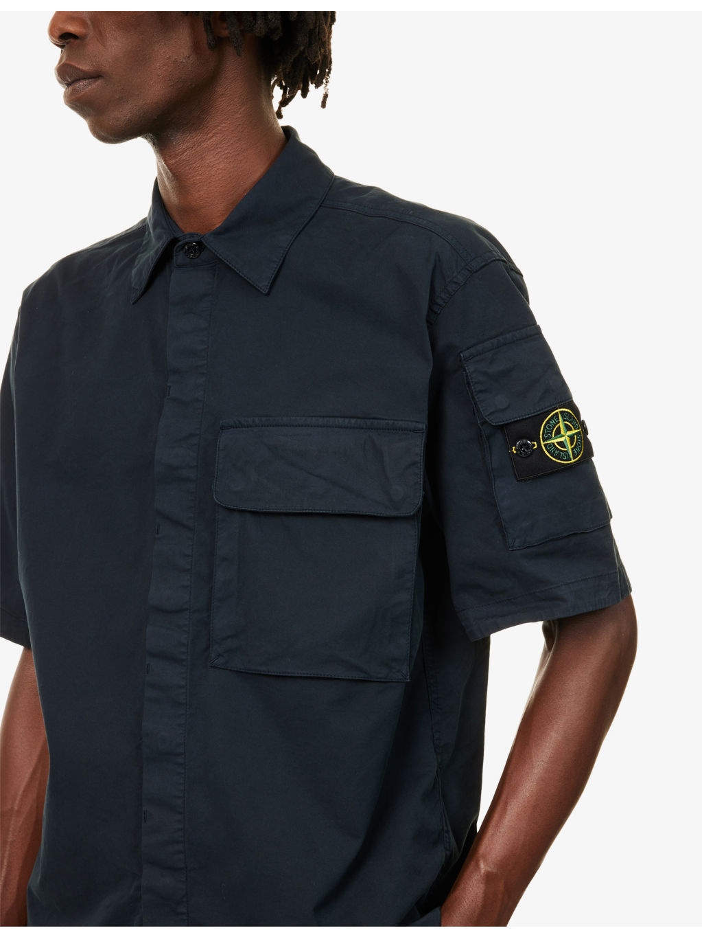 Supima Short-Sleeve Cotton-Blend Shirt - 5