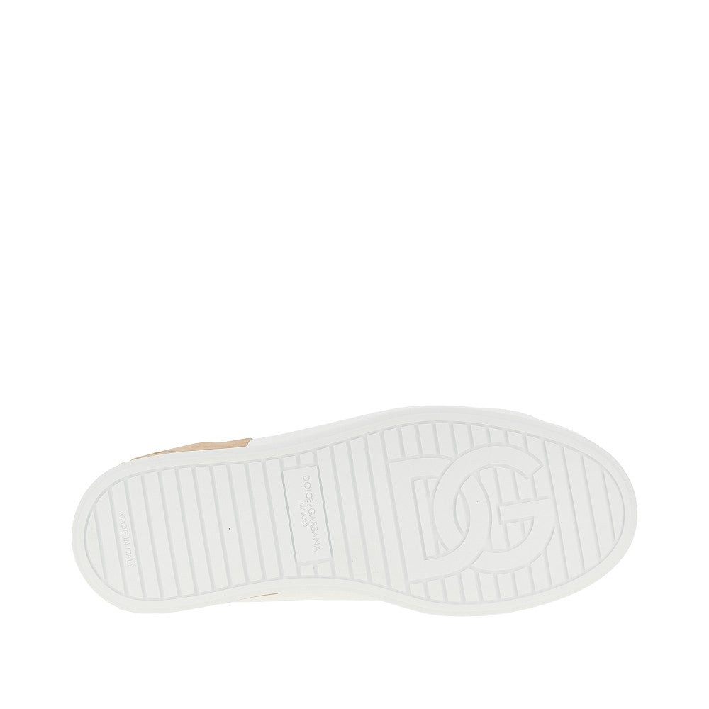 'PORTOFINO' LEATHER SNEAKERS - 5