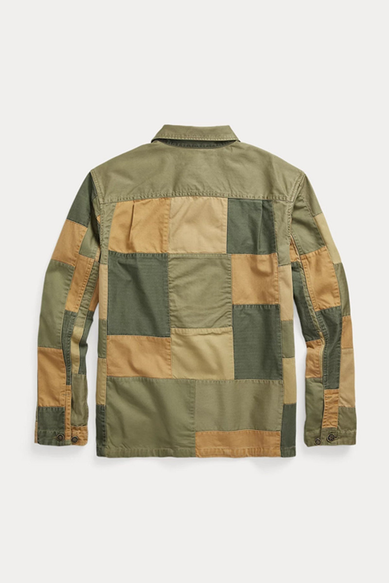 RRL by Ralph Lauren Limited-Edition Patchwork Shirt - Olive/Multi outlook