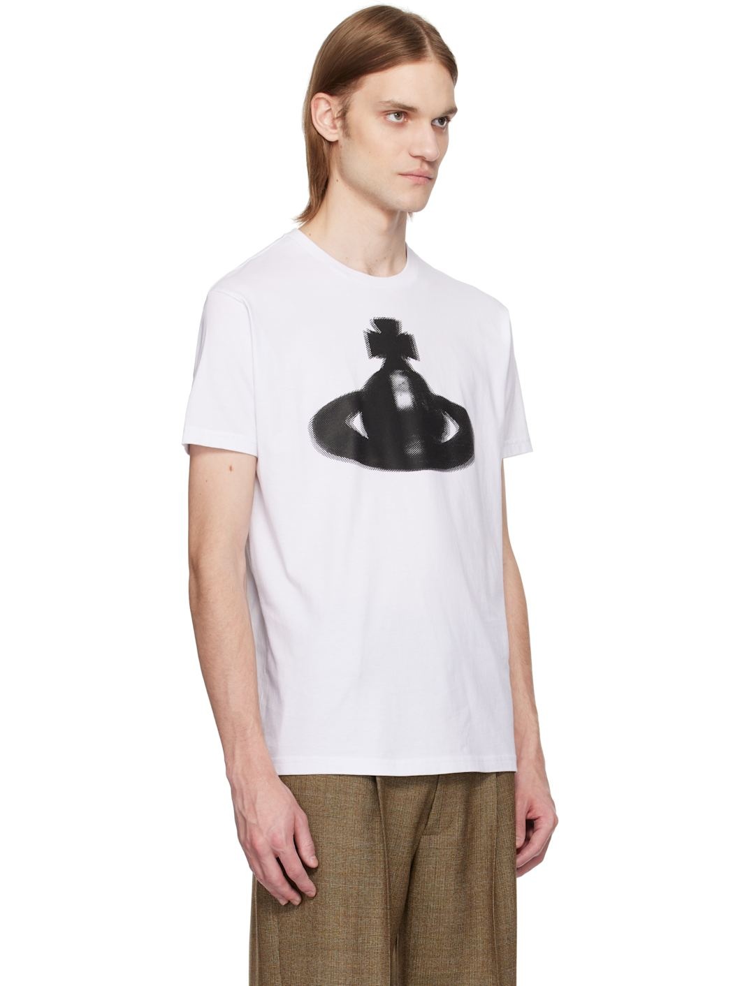 White Halftone Orb Classic T-shirt - 2