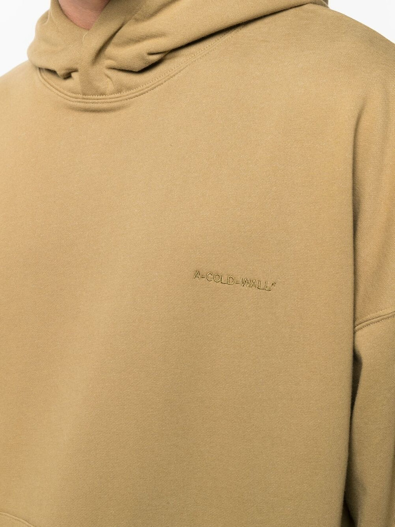 logo-embroidered hoodie 5