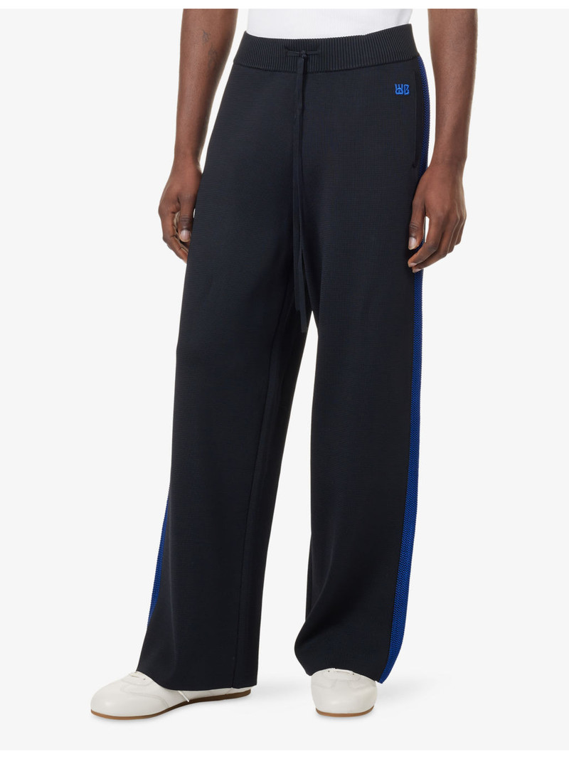 Crochet-Stripe Knitted Track Pants 3