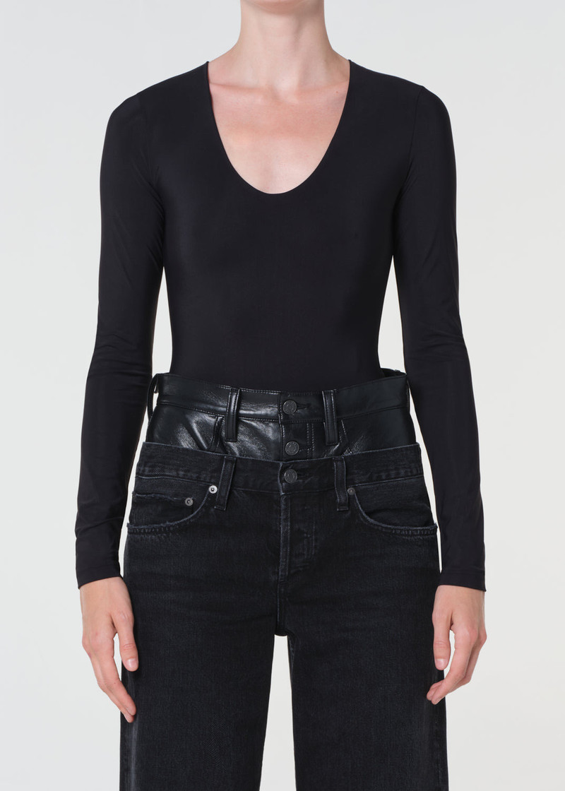 CLEM BODYSUIT IN BLACK 1