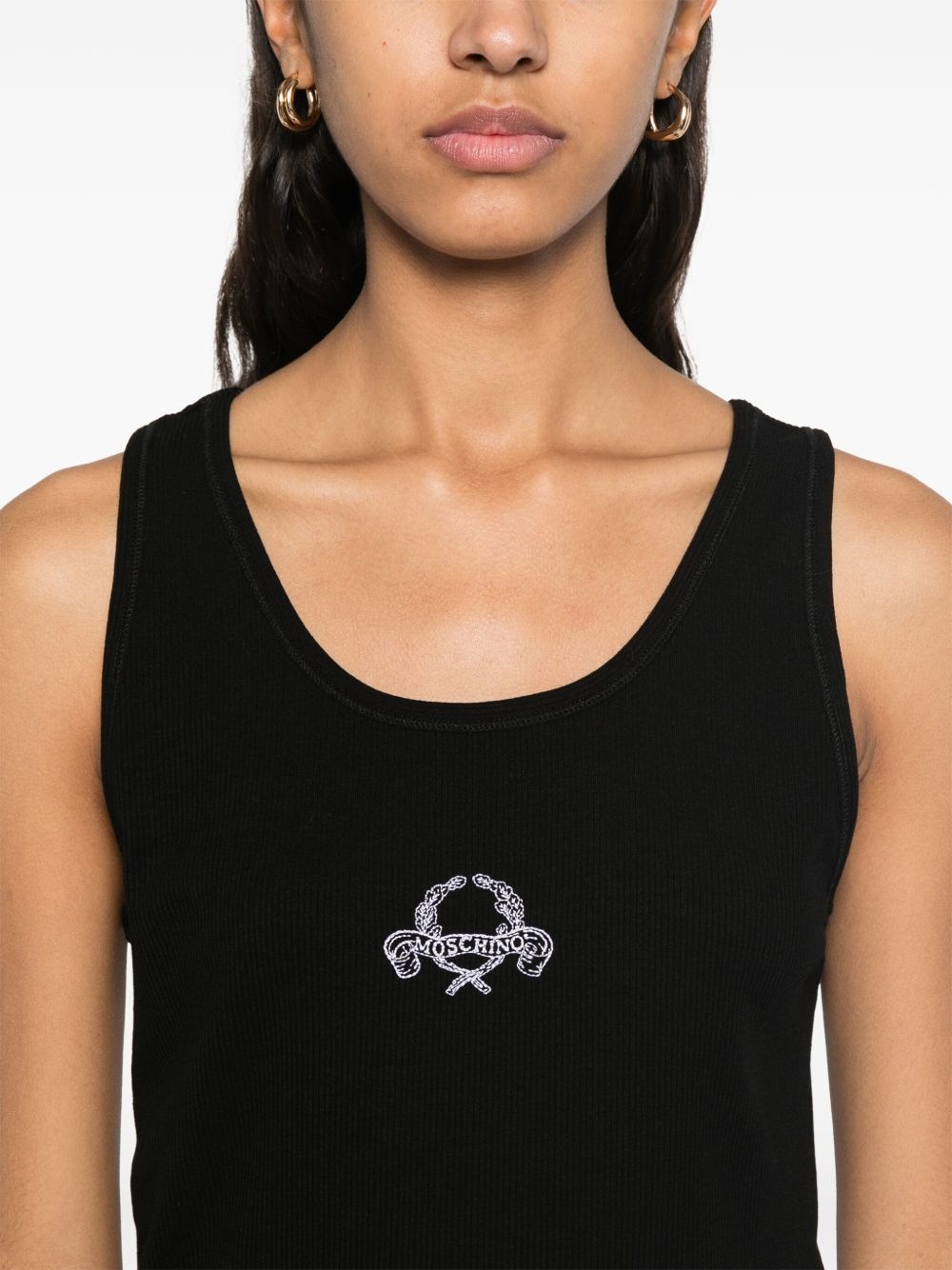 logo-embroidered top - 5